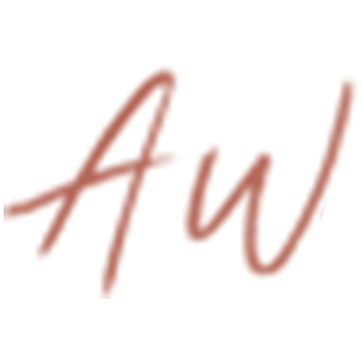 The Next-Level Woman logo, an AW monogram